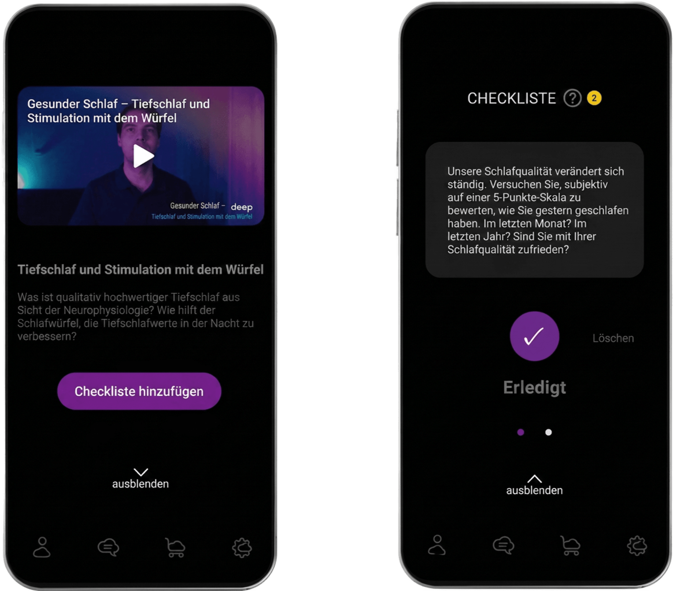Balkendiagramm auf dem Handy